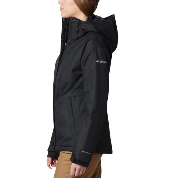 COLUMBIA Last Tracks Insulated Hooded Jacket Women S Black Omni-Heat Outdoor - Picture 4 of 16
